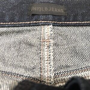 Uniqlo Womens Dark Blue Wash Mid Rise Baggy Jeans - Size 2 W24 L29